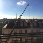 Grue de déménagement à Paris